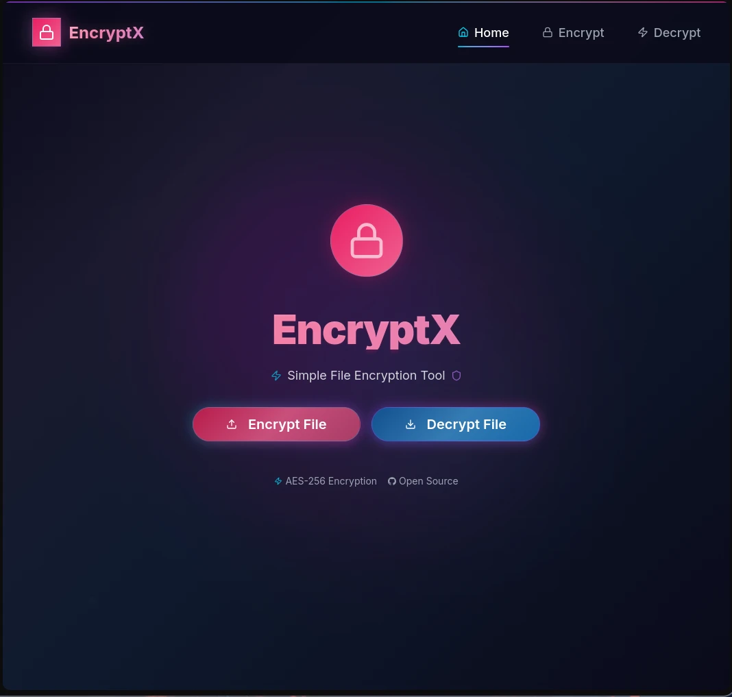 EncryptX preview